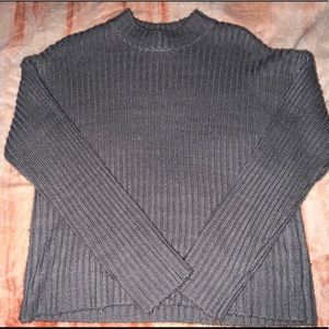 forever21 grey mock neck sweater